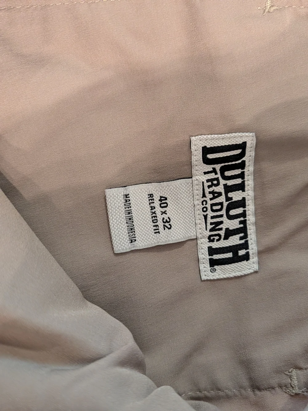 Duluth Trading Co Men's Flex Dry On The Go Cargo Pants — Khaki Tan 40x32